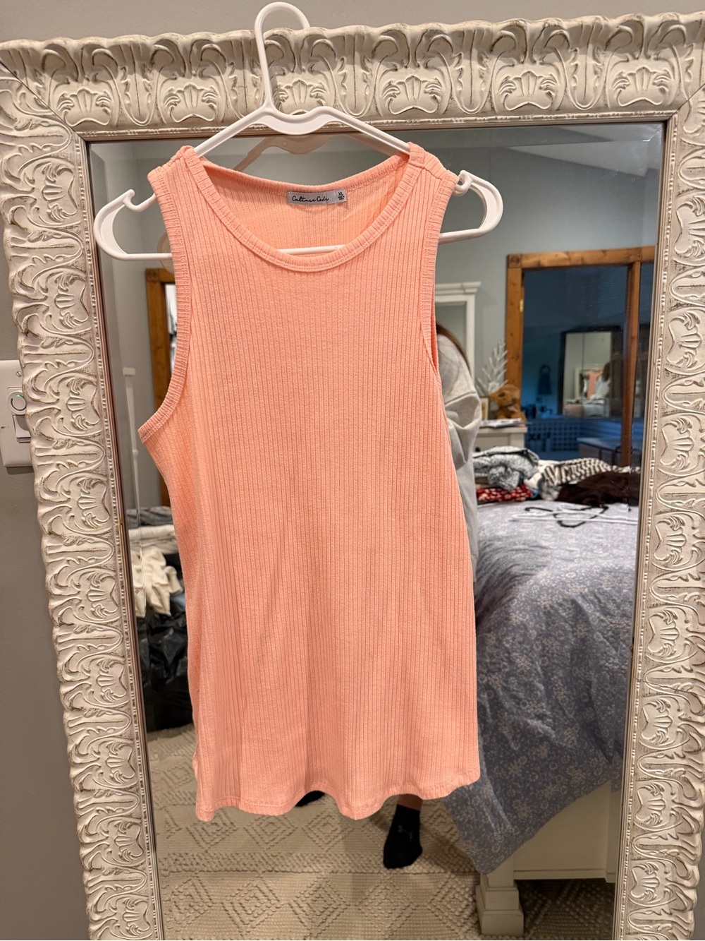 Maternity Cotton On Ribbed Sleeveless Tank Top - Peach